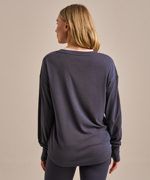 Bamboo Long Sleeve Yoga Top: Womens