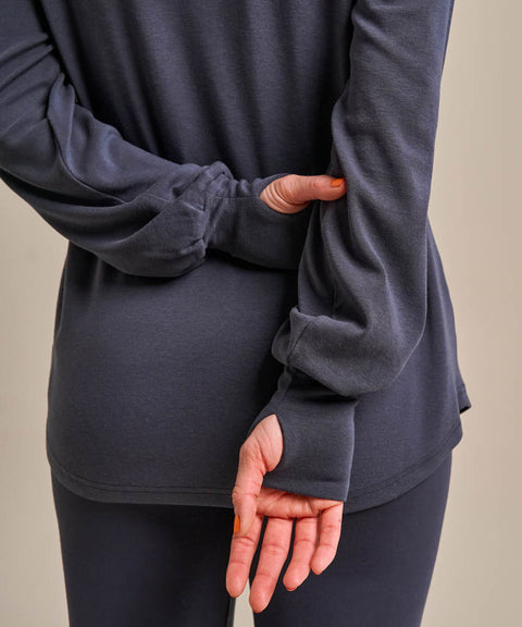 Bamboo Long Sleeve Yoga Top: Womens