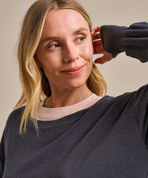 Bamboo Long Sleeve Yoga Top: Womens