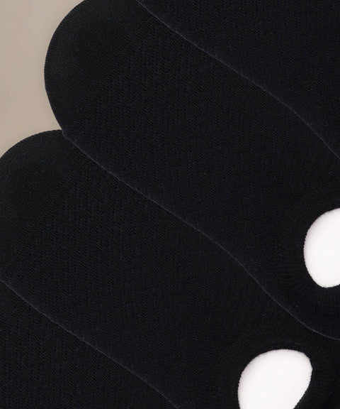 Bamboo No Show Socks: 4 Pack