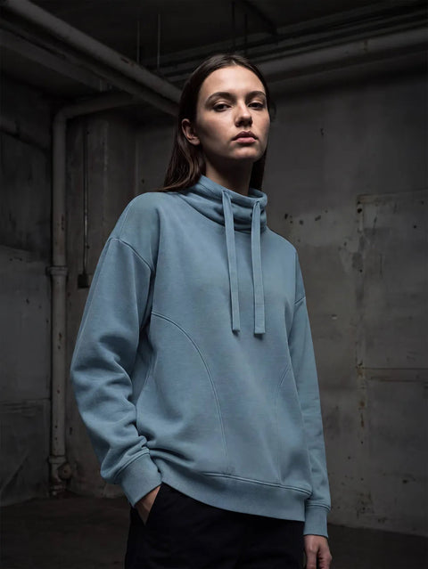 Organic Funnel Neck Sweatshirt: Womens