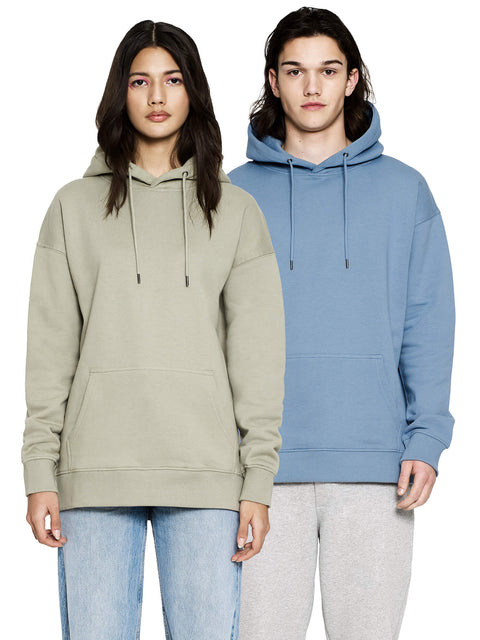 Organic Extra Heavy Dropped Shoulder Hoodie: Unisex