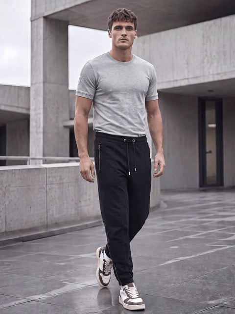 Organic Sweatpants with Zip Pockets: Unisex