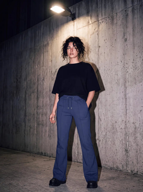 Organic Flared Leg Sweatpants: Womens