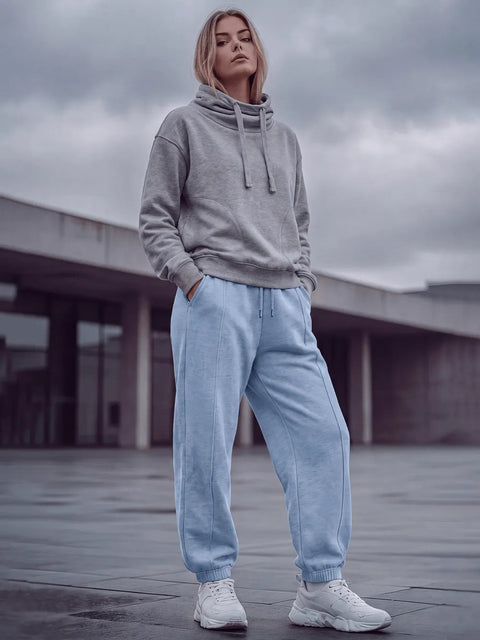 Organic Barrel Leg Sweatpants: Womens