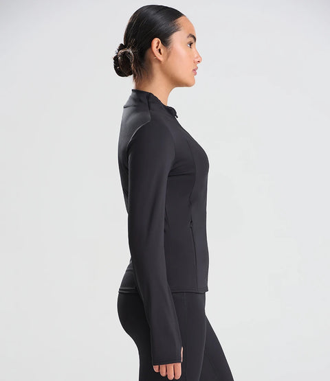 Recycled Stretch Zipped Sports Jacket: Womens