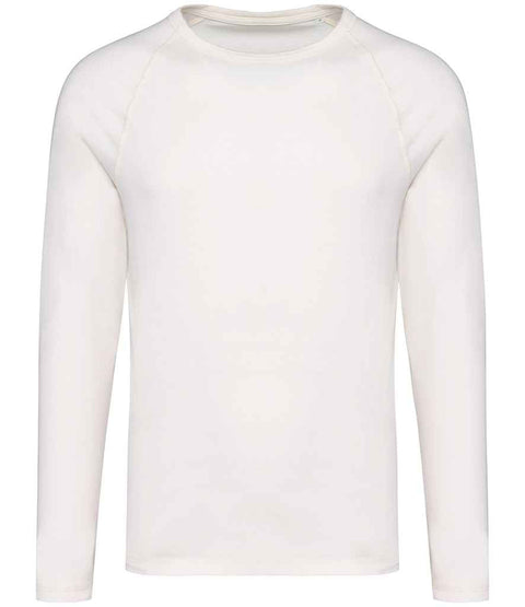 Organic Raglan Long Sleeve Washed T-Shirt