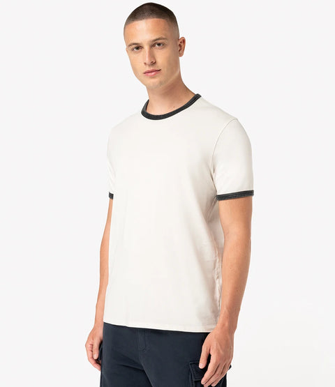Organic Cotton Ringer T-shirt: Unisex