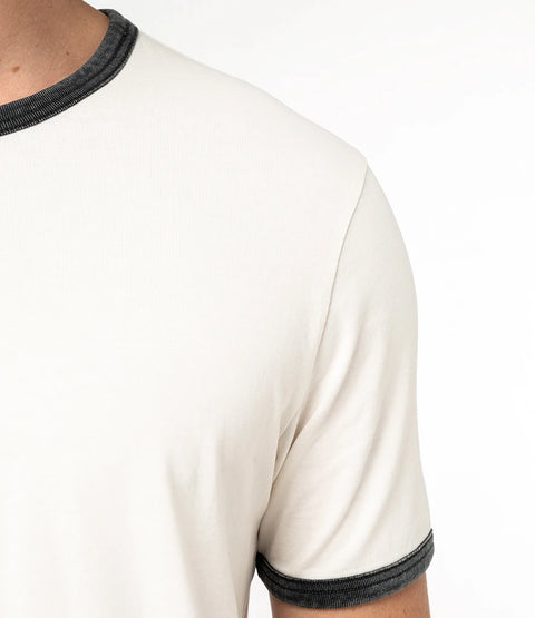 Organic Cotton Ringer T-shirt: Unisex