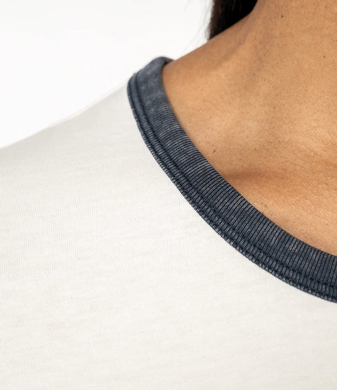 Organic Cotton Ringer T-shirt: Womens