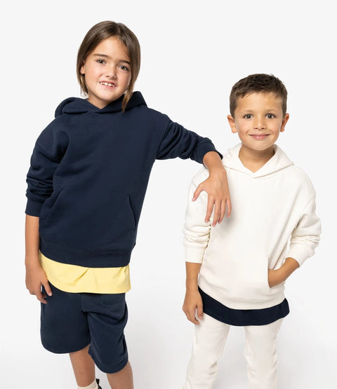 Organic Oversized Hooded Sweatshirt: Kids