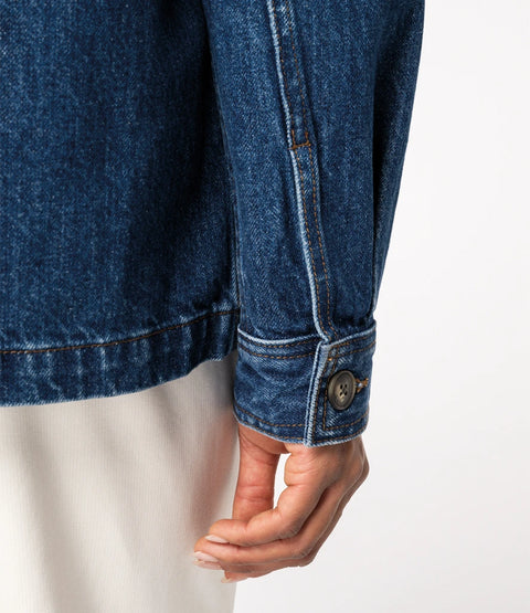 Organic Cotton Denim Jacket: Unisex