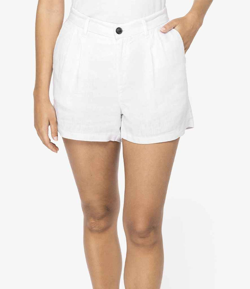 Linen Bermuda Shorts Womens Earth Wardrobe