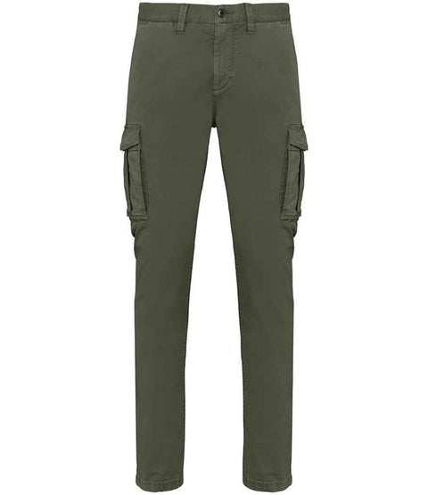 Organic Washed Cargo Trousers: Mens