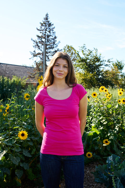 Fairtrade Organic Roundneck T-shirt: Womens