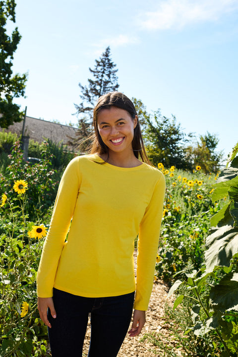 Fairtrade Organic Long Sleeve T-shirt: Womens