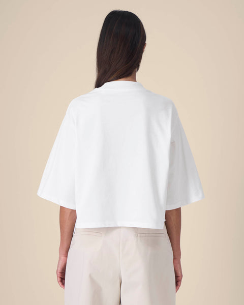 Recycled Cotton Oversized Boxy T-shirt: Womens
