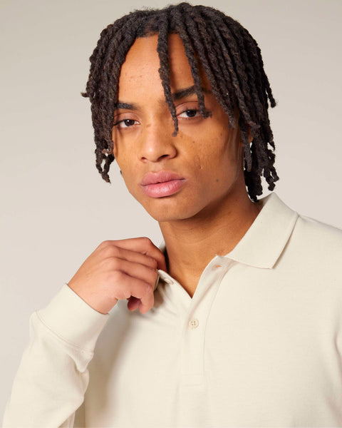 Organic Long Sleeve Polo Shirt: Unisex