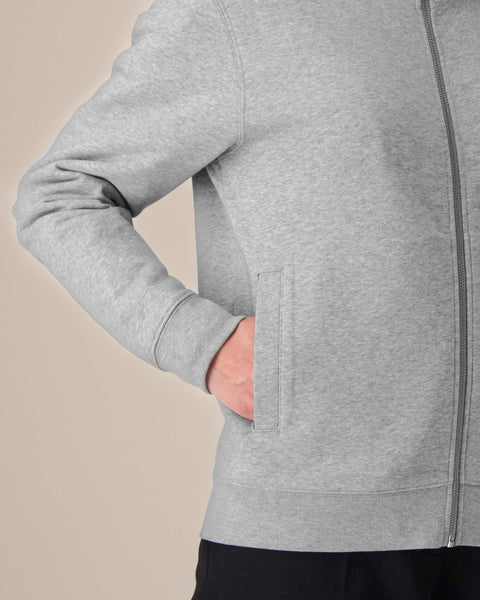Organic Full Zip Sweatshirt: Unisex