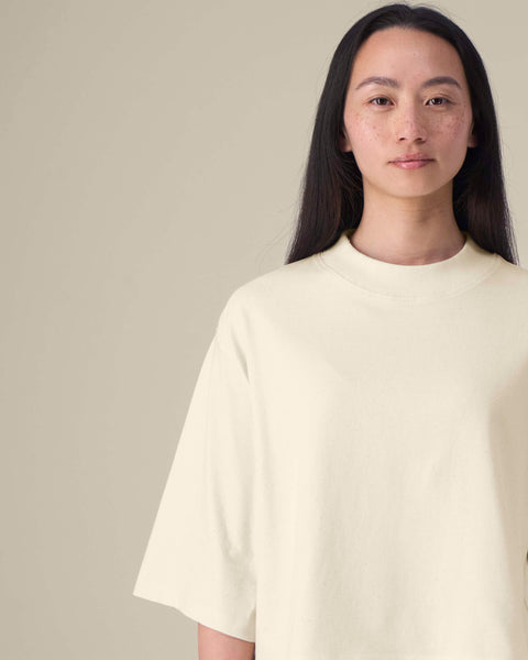 Recycled Cotton Oversized Boxy T-shirt: Womens