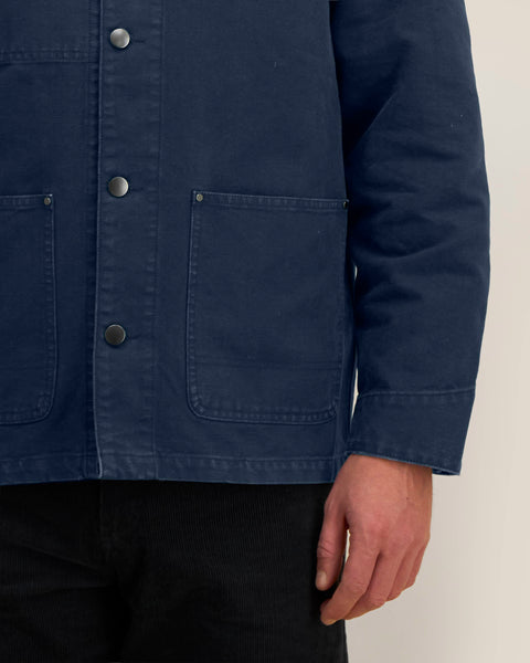Organic Cotton Collared Jacket: Unisex