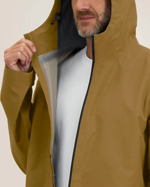 Recycled Polyester Lightweight Waterproof Jacket: Mens