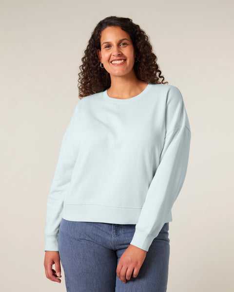 Organic Dropped Shoulder Sweatshirt: Womens