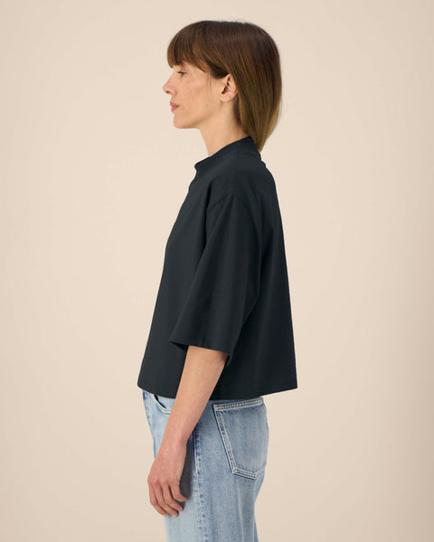 Recycled Cotton Oversized Boxy T-shirt: Womens