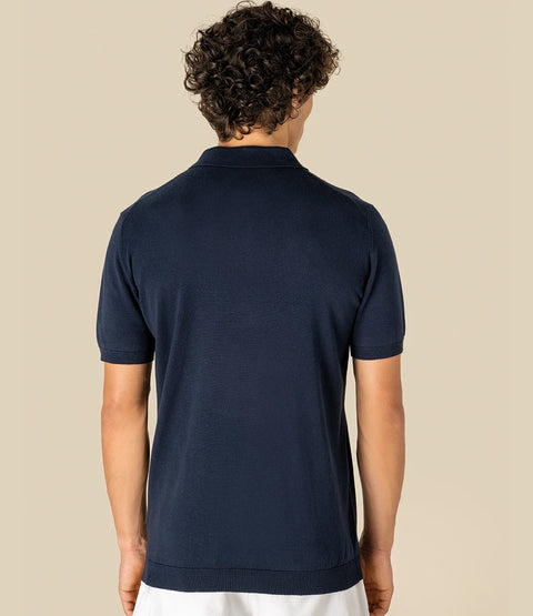 Organic Knitted Polo Shirt: Mens