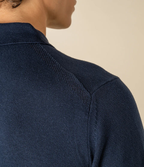 Organic Knitted Polo Shirt: Mens