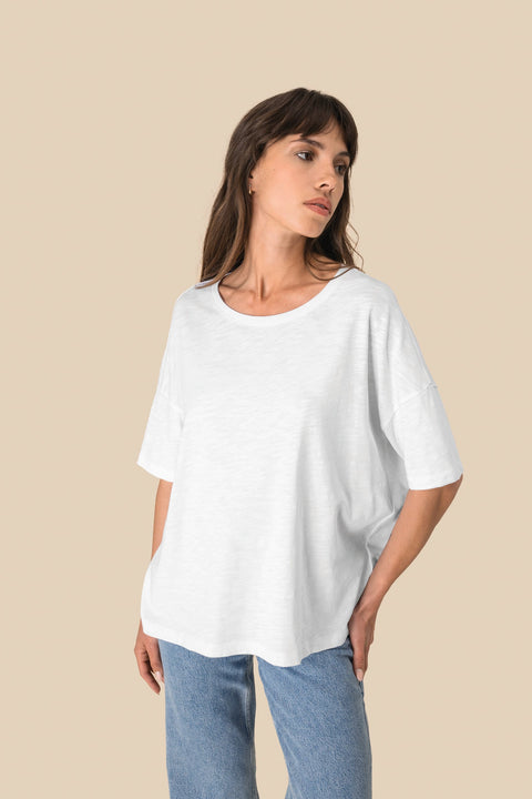 Organic Oversized Slub T-shirt: Womens