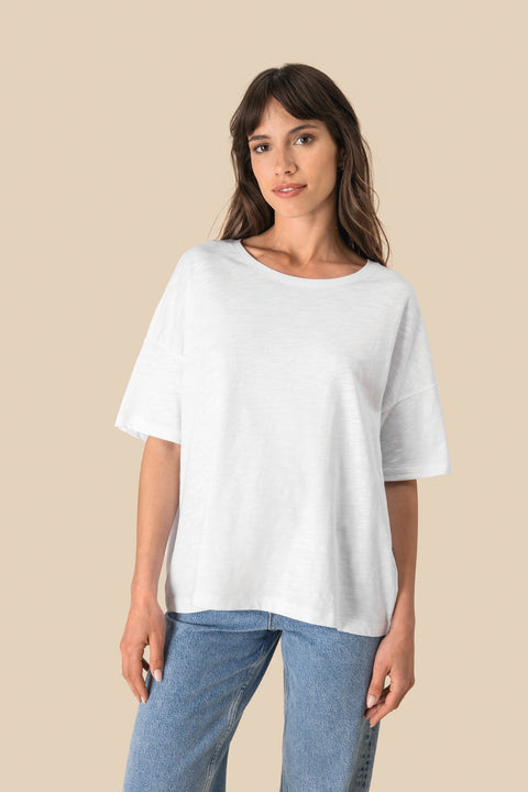 Organic Oversized Slub T-shirt: Womens