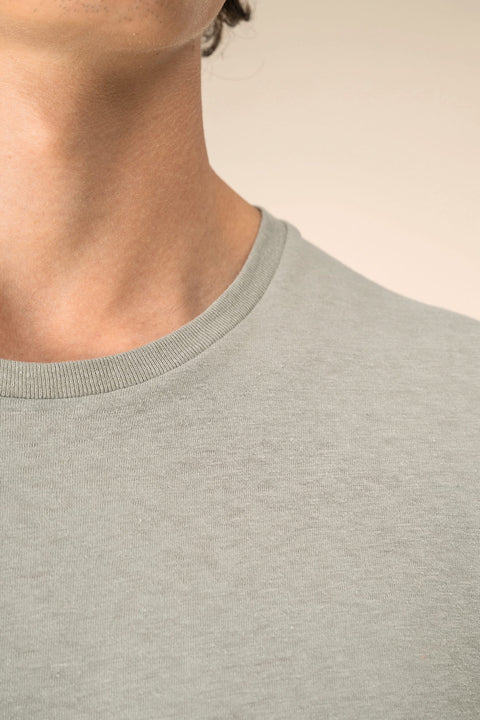 Linen & Organic Cotton Blend T-shirt: Unisex