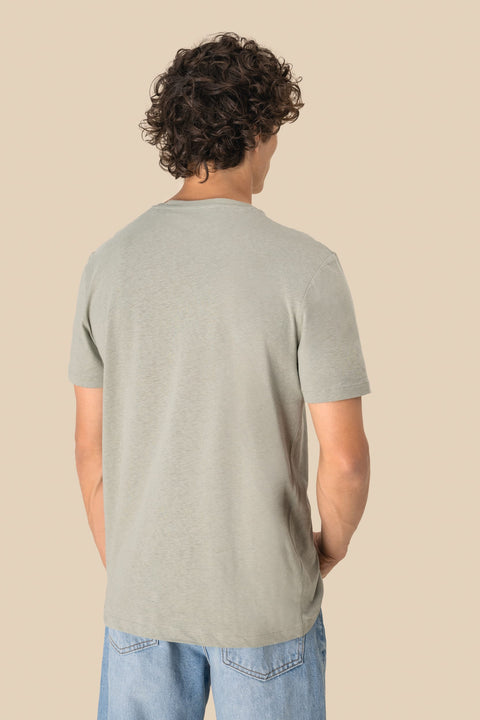 Linen & Organic Cotton Blend T-shirt: Unisex