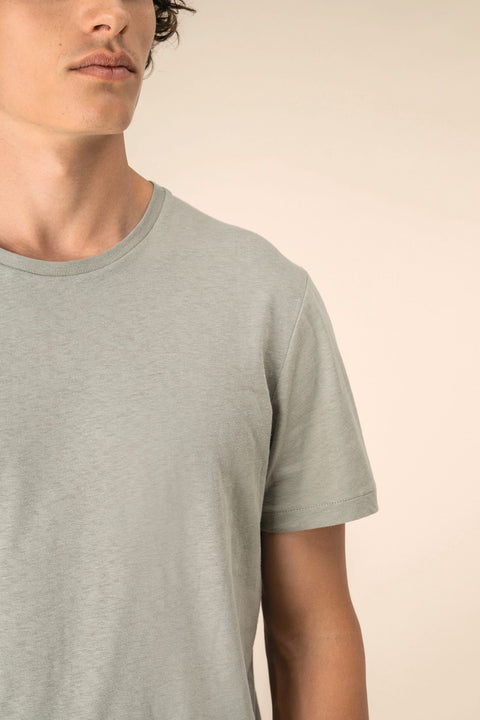 Linen & Organic Cotton Blend T-shirt: Unisex