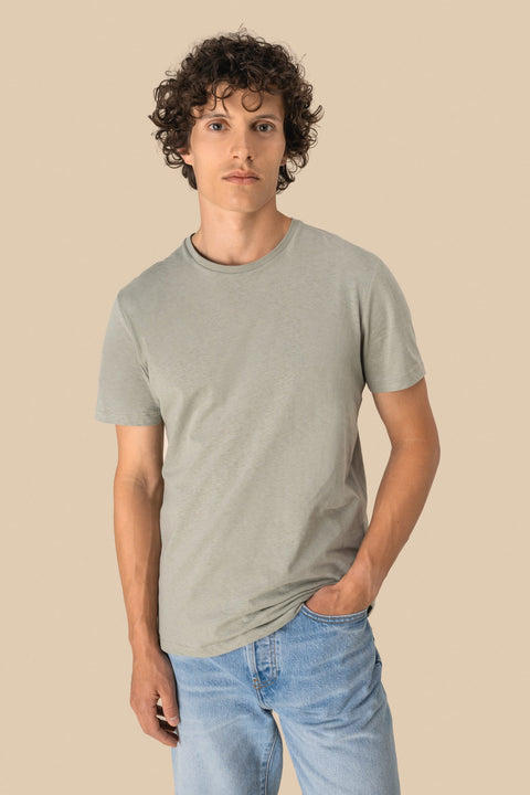 Linen & Organic Cotton Blend T-shirt: Unisex