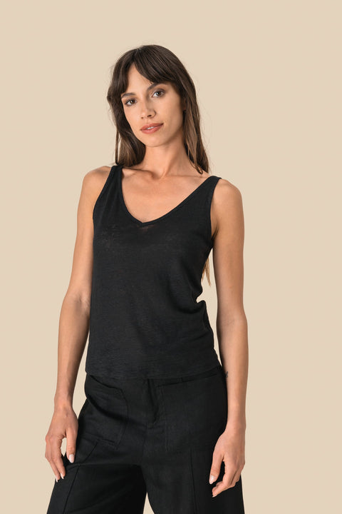 Linen Tank Top: Womens