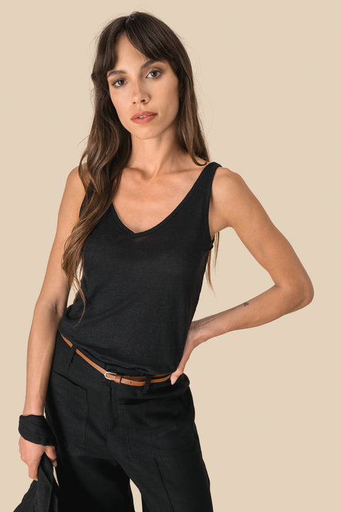 Linen Tank Top: Womens