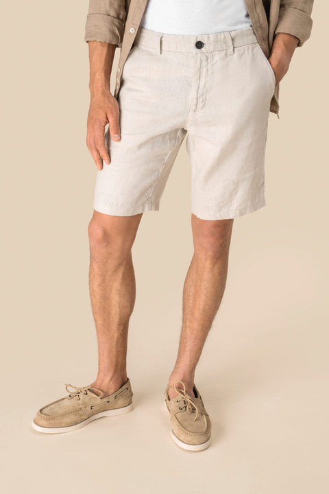 Linen Bermuda Shorts: Mens