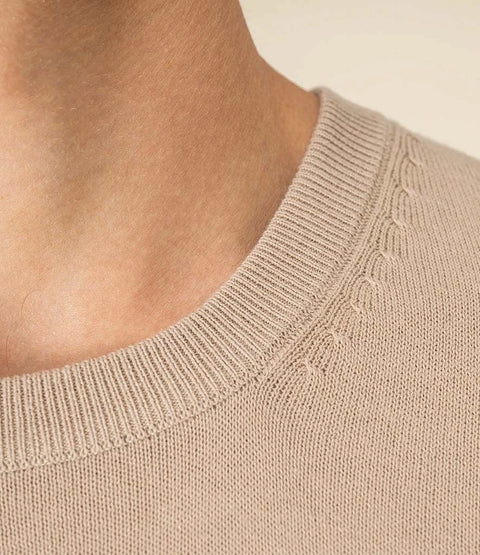Organic Cotton Knitted Sweatshirt: Mens