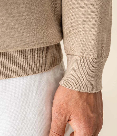 Organic Cotton Knitted Sweatshirt: Mens
