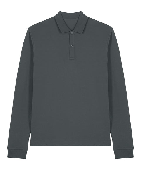 Organic Long Sleeve Polo Shirt: Unisex