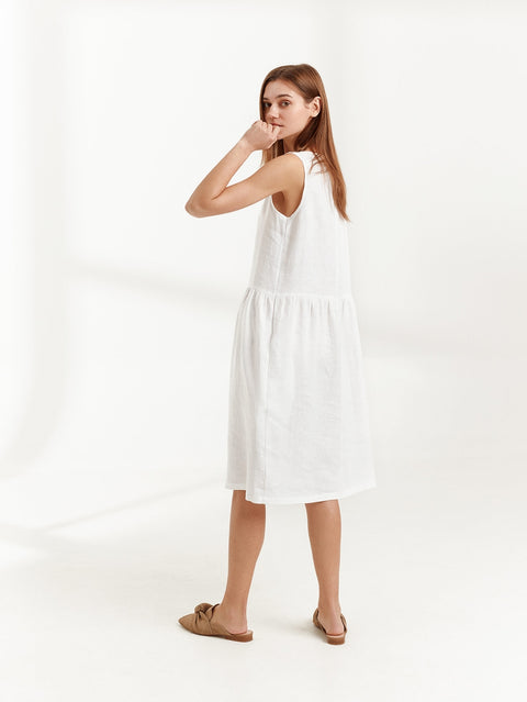 Linen Sleeveless Dress