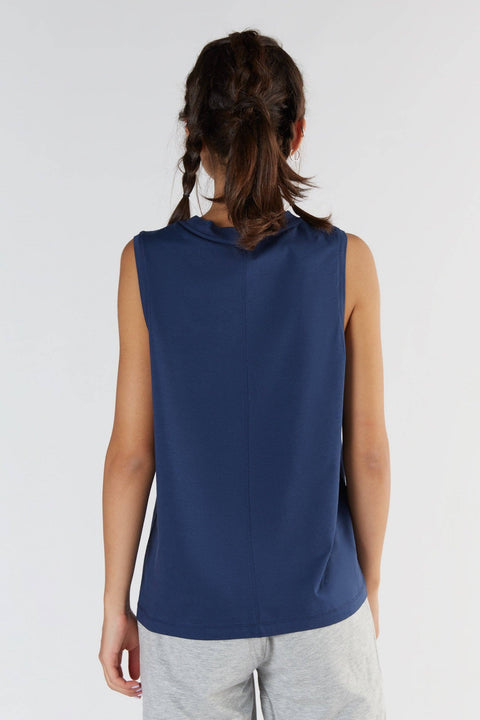 Tencel High-Neck Active Vest Top: Womens