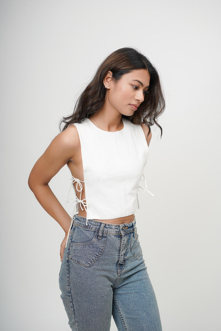Organic Crop Tank Top: Womens