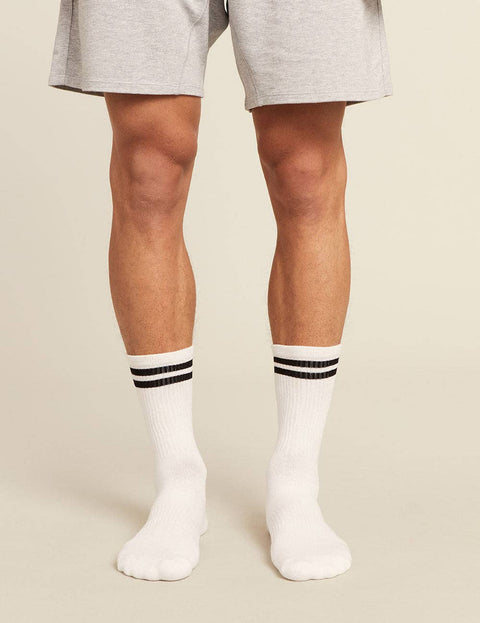 Mens Striped Cushioned Crew Socks