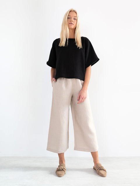 Linen Loose-fit T-shirt