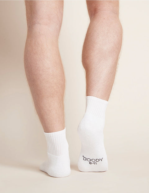 Mens Cushioned Quarter Crew Socks