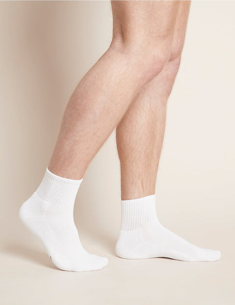 Mens Cushioned Quarter Crew Socks