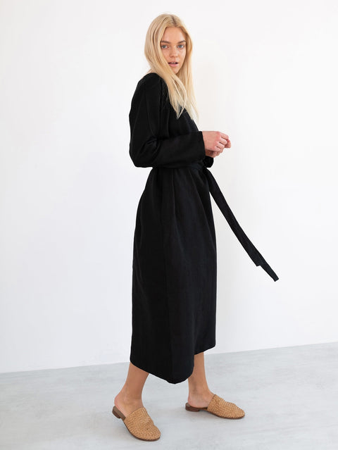 Linen Maxi Dress: Womens